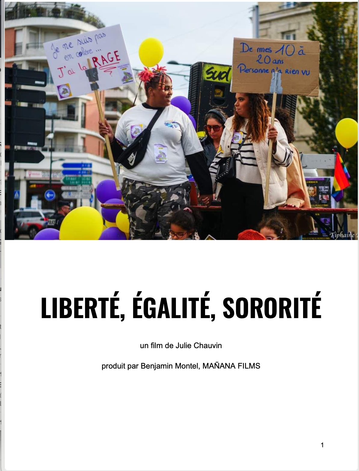Liberté Égalité Sororité
